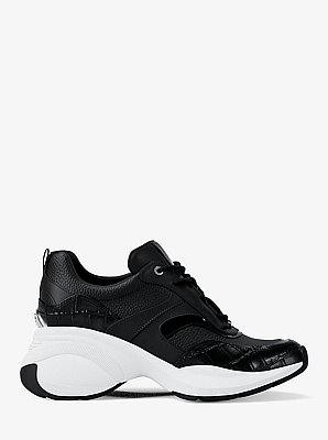 Kaia Mixed-Media Trainer