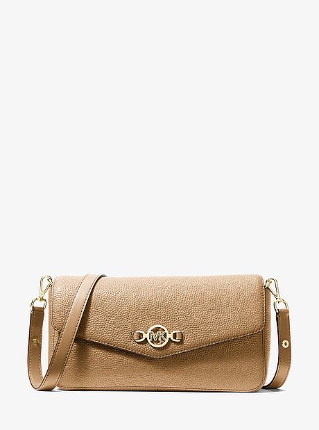 Sac port&eacute; &eacute;paule Kacey de taille moyenne en cuir grain&eacute;