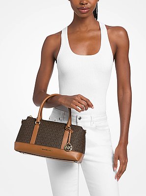 Borsa a mano Andie media con stampa logo