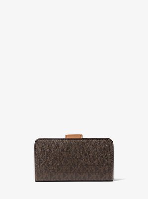 MK Pop Charm Medium Signature Logo Wallet