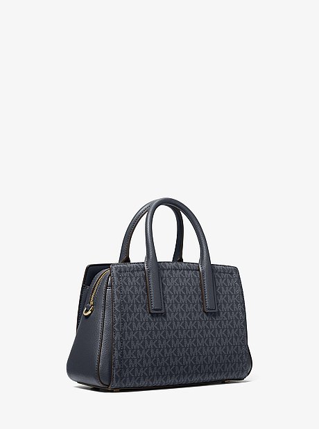 Laila Small Signature Logo Satchel