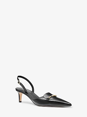 Lena Leather Slingback Pump