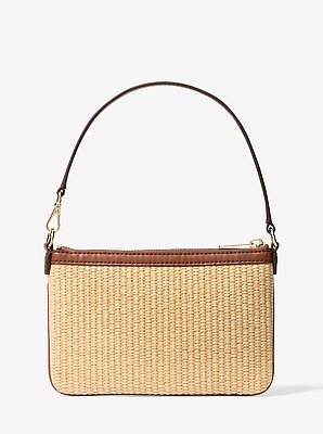 Petite pochette-bracelet Jet Set Travel tiss&eacute;e