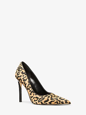 Elyse Leopard Print Calf Hair Pump