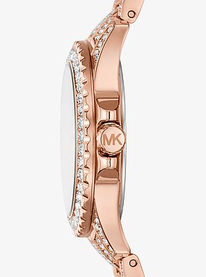 Mini Everest Pav&eacute; Rose Gold-Tone Watch