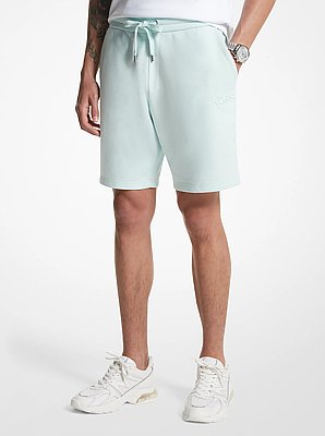 French Terry Cotton Blend Shorts