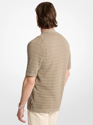 Open-Stitch Cotton Shirt