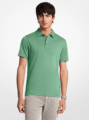 Embroidered Logo Cotton Polo Shirt