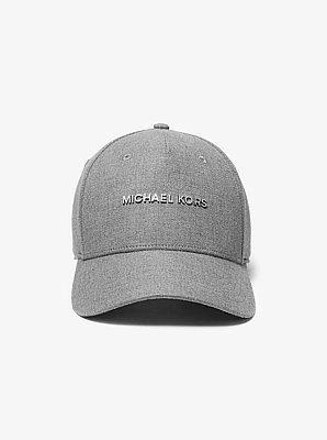 Gorra de b&eacute;isbol de algod&oacute;n m&eacute;lange con logotipo
