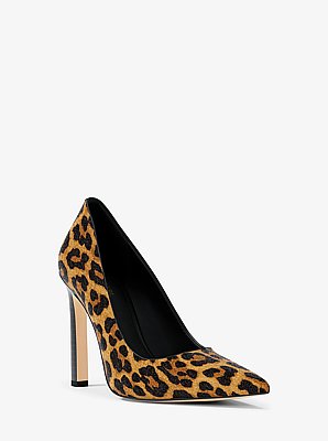 Amara Leopard Print Calf Hair Pump