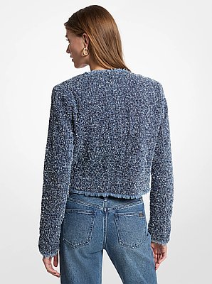 Giacca in denim agugliato