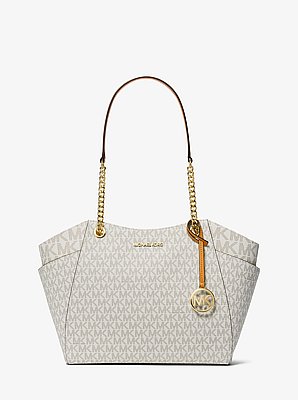 Jet Set Large Signature Logo Shoulder Bag image number 0