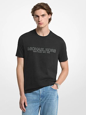 T-shirt en coton &agrave; logo