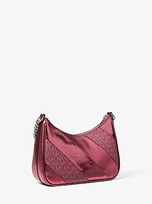 Jet Set Travel Metallic and Signature Logo Convertible Pochette
