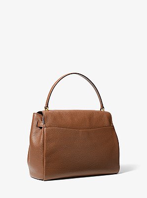 Hamilton Large Textured Leather Slouchy Satchel
