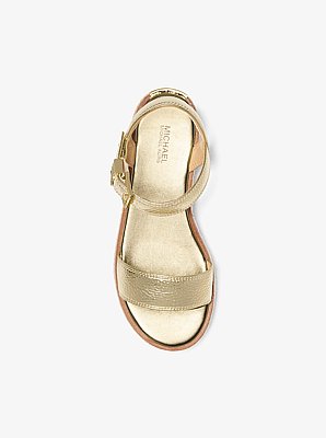 Richie Metallic Platform Espadrille Sandal