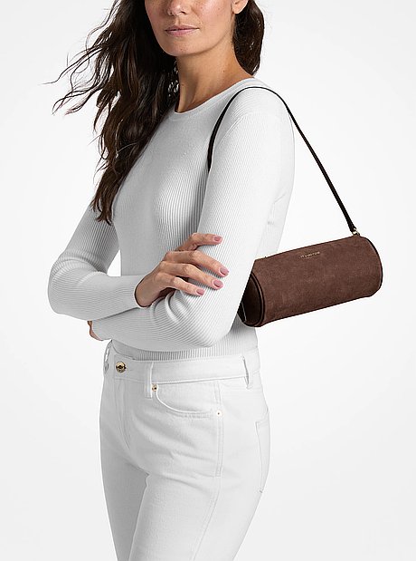 Bolso pochette Ashton peque&ntilde;o de forma cil&iacute;ndrica