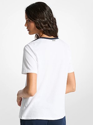 T-Shirt aus Baumwoll-Jersey mit Grafik