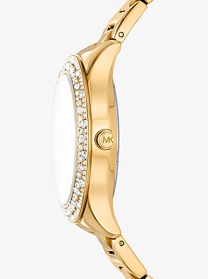 Liliane Pav&eacute; Gold-Tone Watch