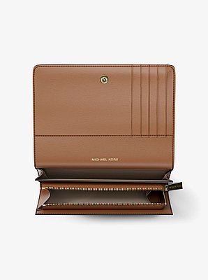 Cartera Jet Set grande de piel granulada