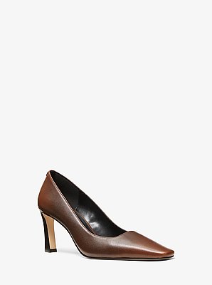 Darrah Burnished Leather Pump