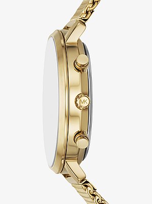 Orologio Blake oversize tonalit&agrave; oro con bracciale in maglia milanese