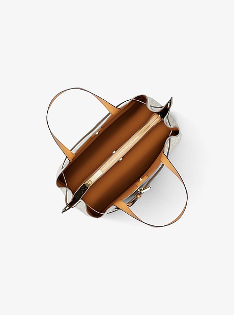 Emilia Small Signature Logo Satchel