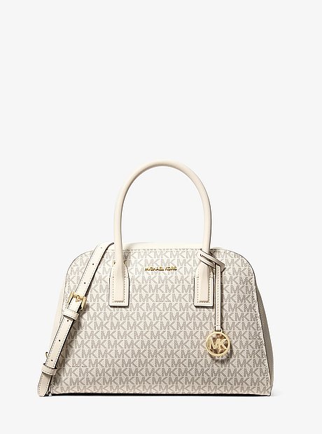 Ashton Medium Signature Logo Satchel