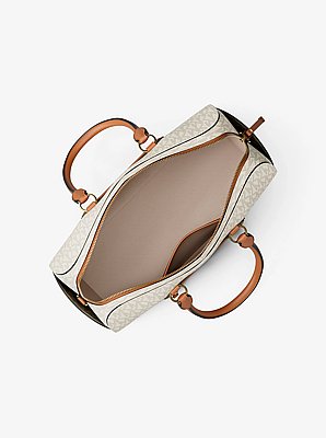 Jet Set Travel Medium Signature Logo Duffel Crossbody Bag