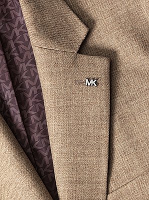 Blazer aus Wolle in Naturfarbe