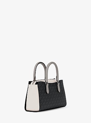 Bolso messenger Arden peque&ntilde;o con logotipo exclusivo y bloques de color