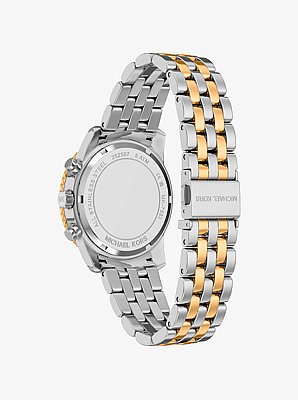 Zweifarbige Armbanduhr Bryant mit Pav&eacute;