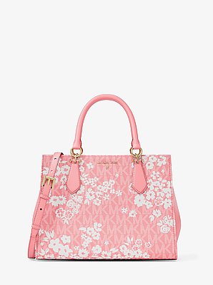 Bolso satchel Marilyn mediano con estampado de nuestro logotipo exclusivo in CLAVEL | Michael Kors image number 0