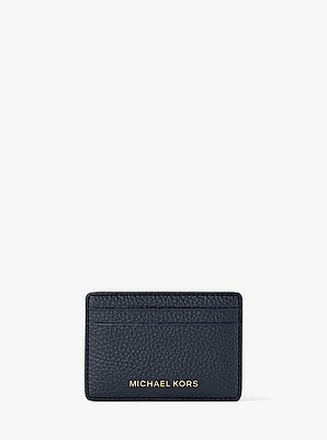 Pebbled Leather Card Case