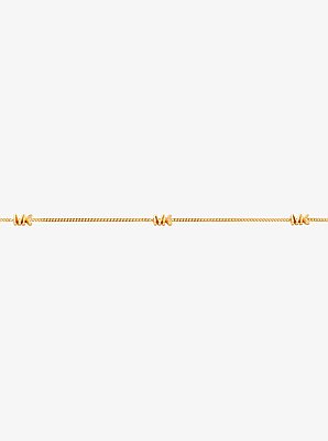 Collier &agrave; logo en argent sterling plaqu&eacute; en m&eacute;tal pr&eacute;cieux