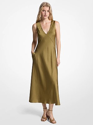 Satin Midi Dress