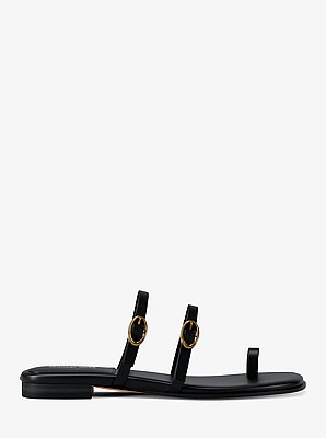 Kya Leather Flat Sandal