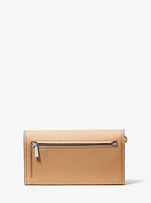 Jet Set Medium Pebbled Leather Convertible Wristlet