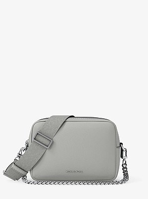 Bryant Medium Pebbled Leather Camera Crossbody Bag