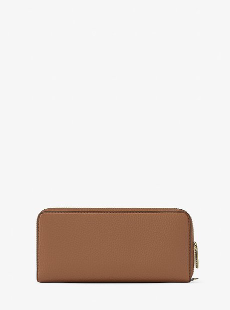 Jet Set Travel Large Pebbled Leather Wristlet