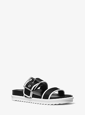 Zweifarbige Pantolette Colby aus Neopren