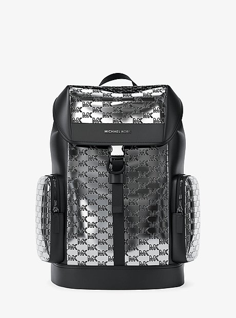 Cooper Medium Metallic Logo Debossed Backpack