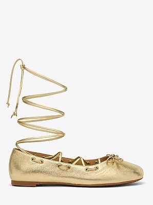 Shae Flex Metallic Leather Ballet Flat