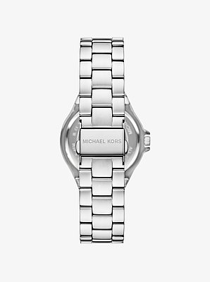 Lennox Pav&eacute; Silver-Tone Watch