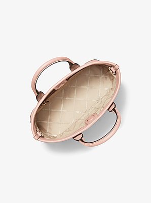 Luisa Small Pebbled Leather Satchel