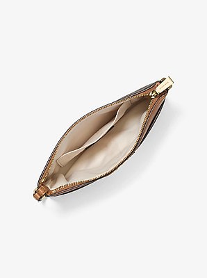 Jet Set Medium Signature Logo Wristlet