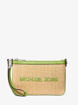 Jet Set Travel Small Woven Wristlet