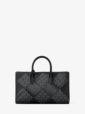 Borsa a mano Mirella piccola con stampa logo