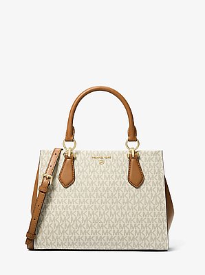 Bolso satchel Marilyn mediano con logotipo
