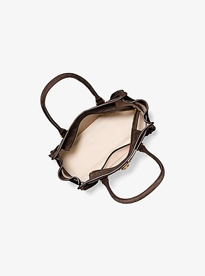 Hamilton Moderne Small Fringed Suede Satchel